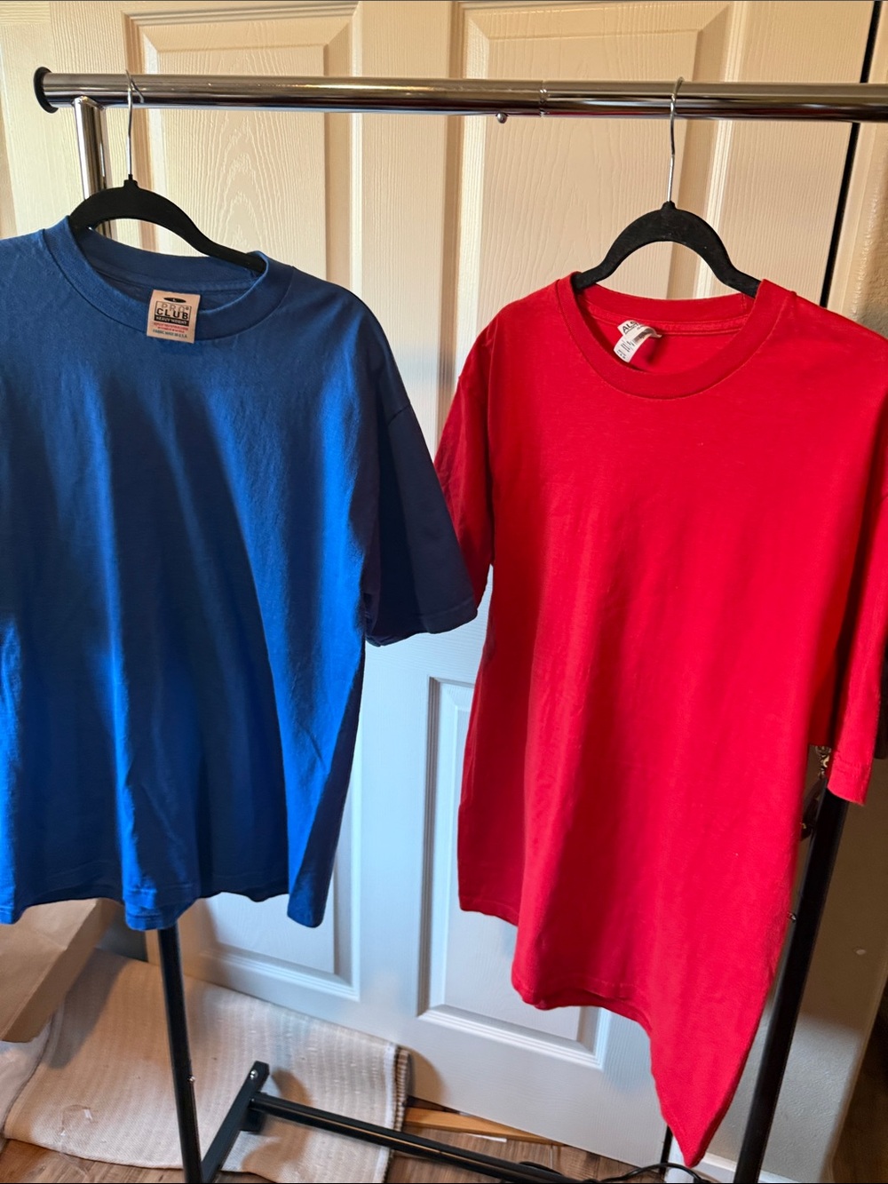 E13 Bundle of two Classic Crew Neck T-Shirt - Blue and Red